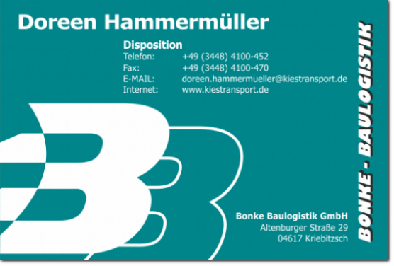 Visitenkarte Outlook Hammermüller, Doreen